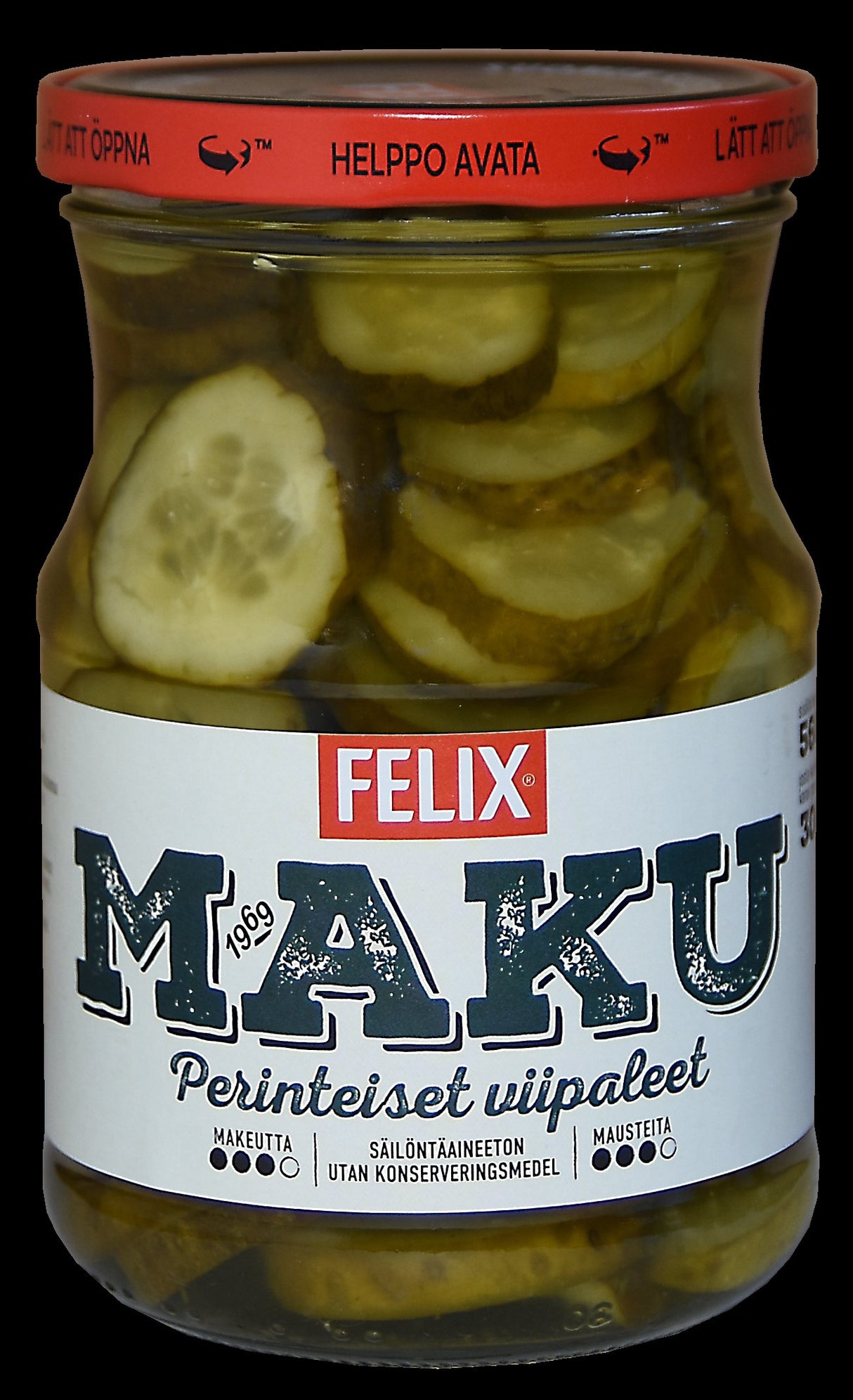 Felix Maku sliced cucumbers in pickle 560/300g