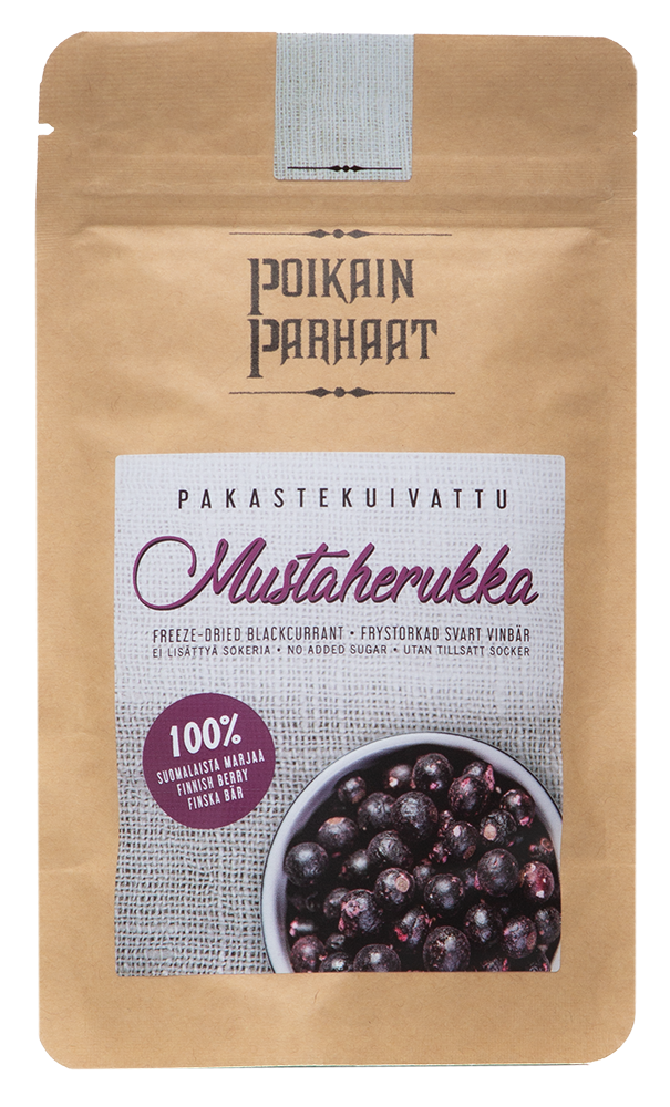 Poikain Parhaat Freeze-dried blackcurrant 15g