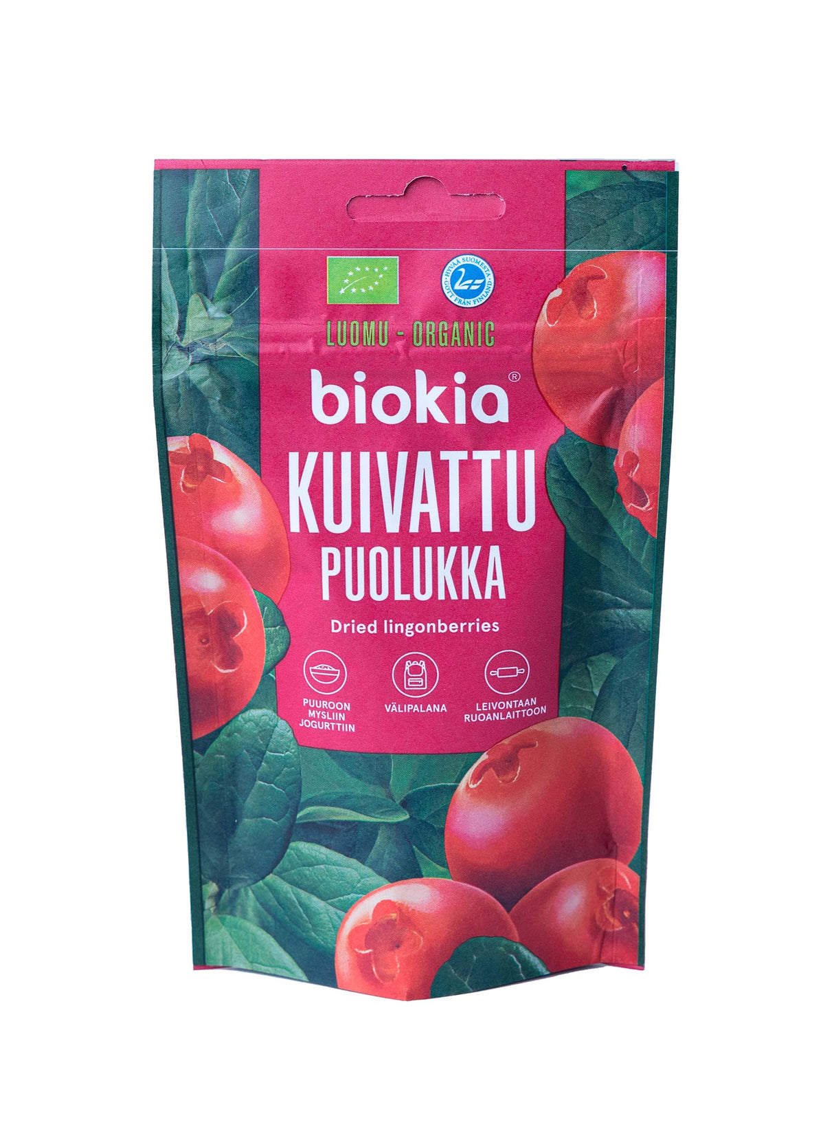 Biokia Luomu kuivattu puolukka 50g