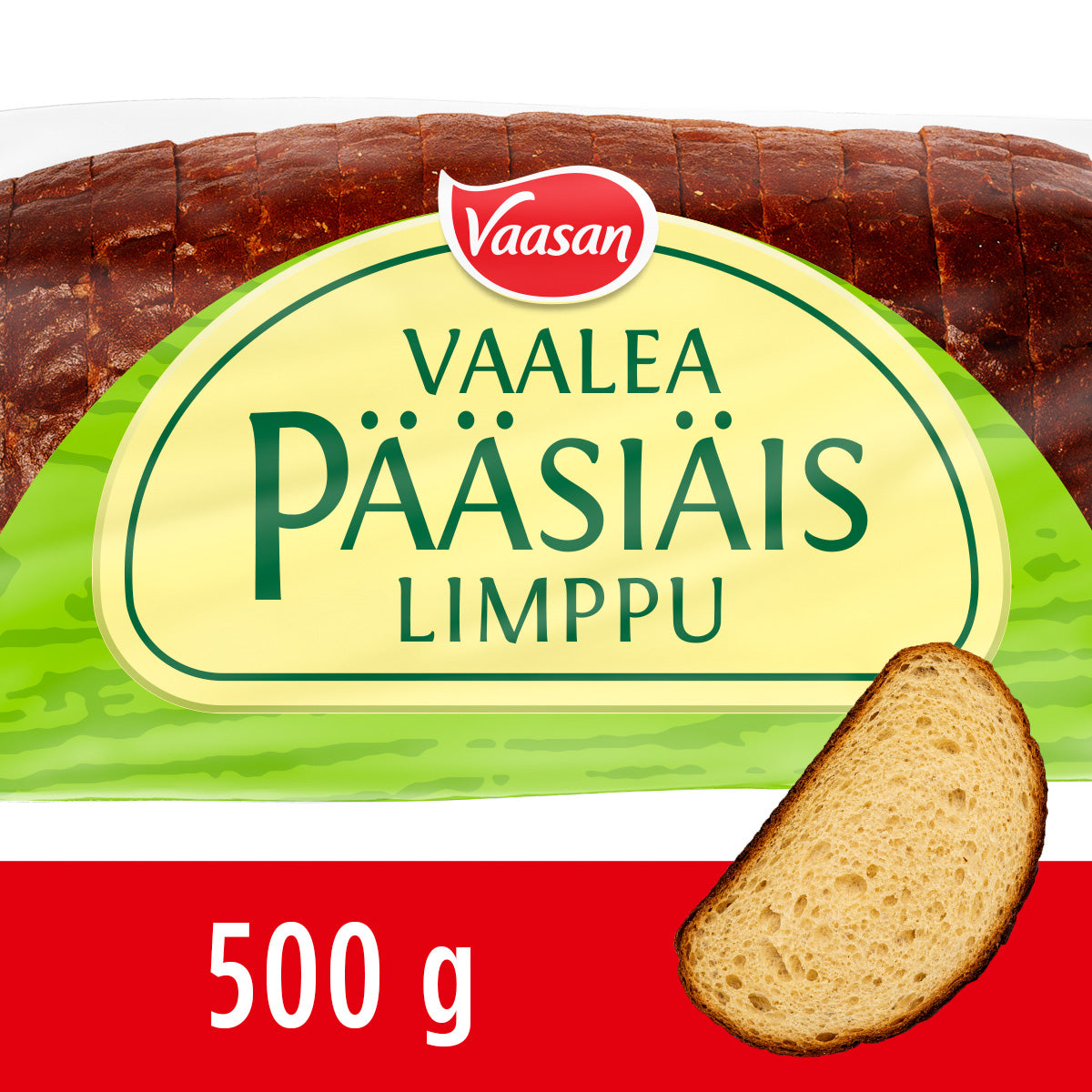 Vaasan Vaalea Pääsiäislimppu 500g Light Easter Bread sliced 