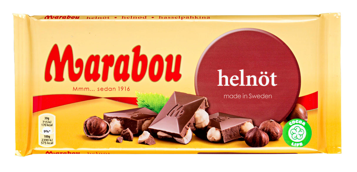 Marabou Whole nut chocolate tablet 200g