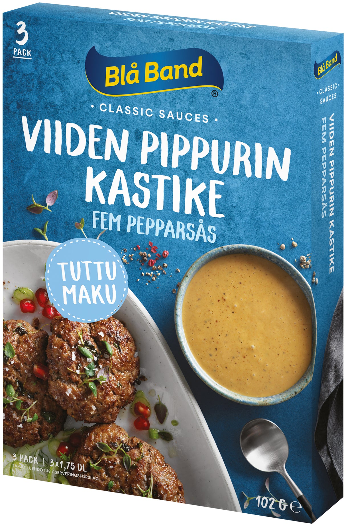 Blå Band Bistro lactose free Five Pepper sauce 3x16g