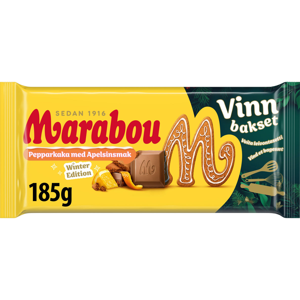 Marabou Pepparkaka Apelsin Tablet 185g