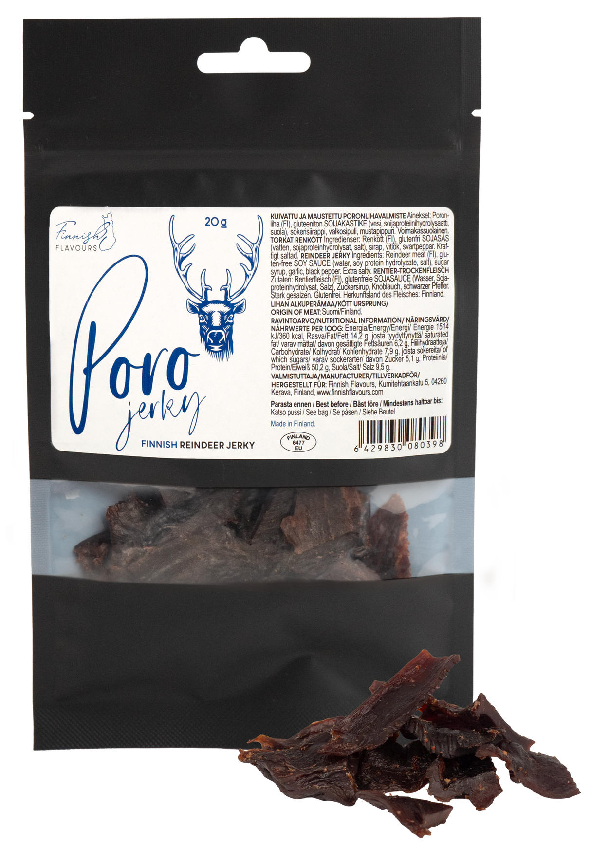 Finnish Flavours Poron kuivaliha 20g