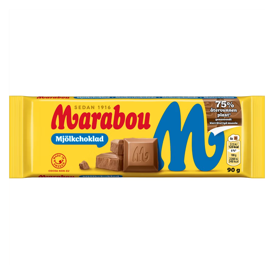 Marabou Mjölkchoklad suklaalevy 90g