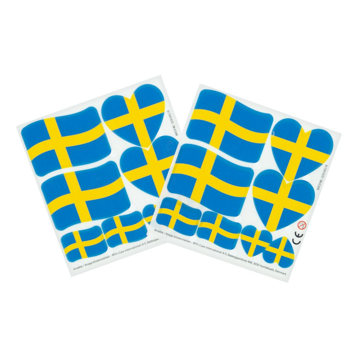 Swedish Flag Face stickers