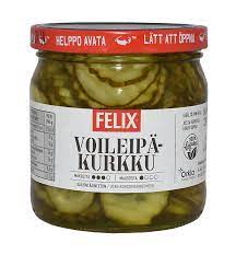 Felix voileipäkurkku ohut koruviipaloituja kurkkuja mausteliemessä 400/210g