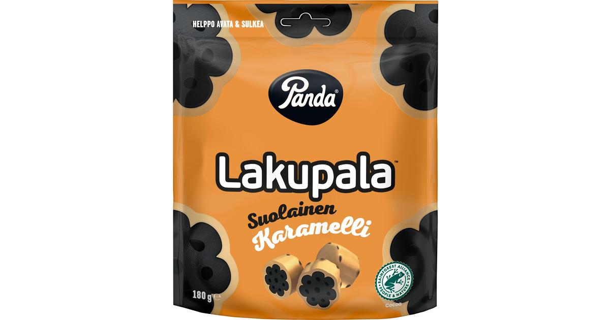 Panda Lakupala suolainen karamelli lakritsi 180g