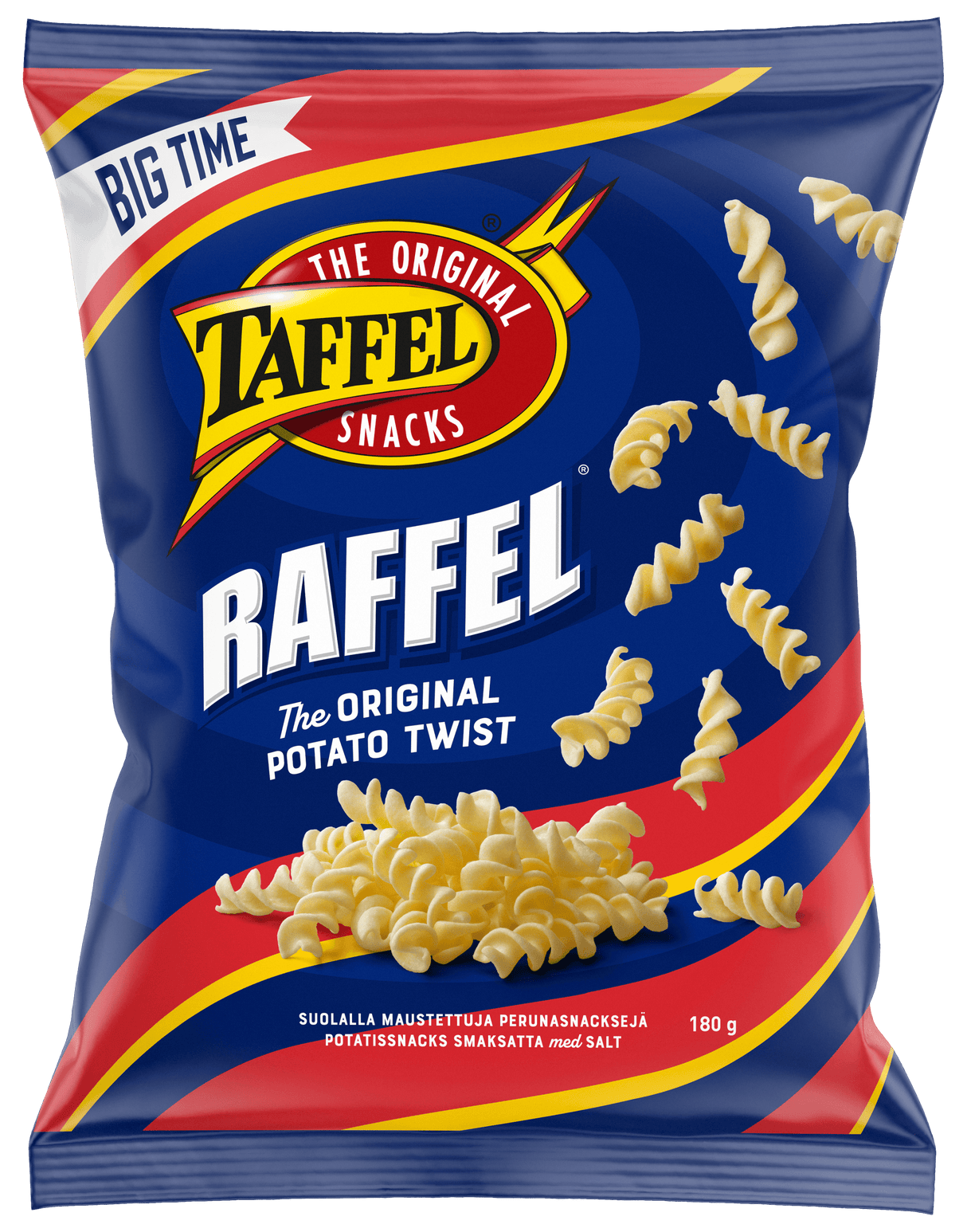 Taffel Raffel chips 180g