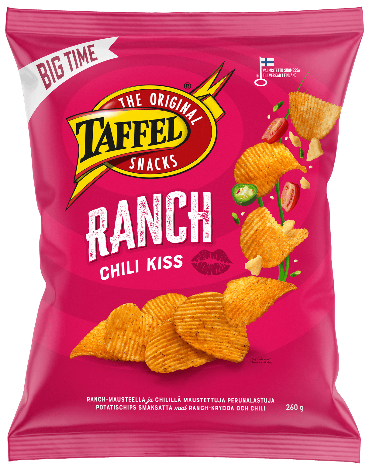 Taffel Ranch & Chili flavoured chips 260g