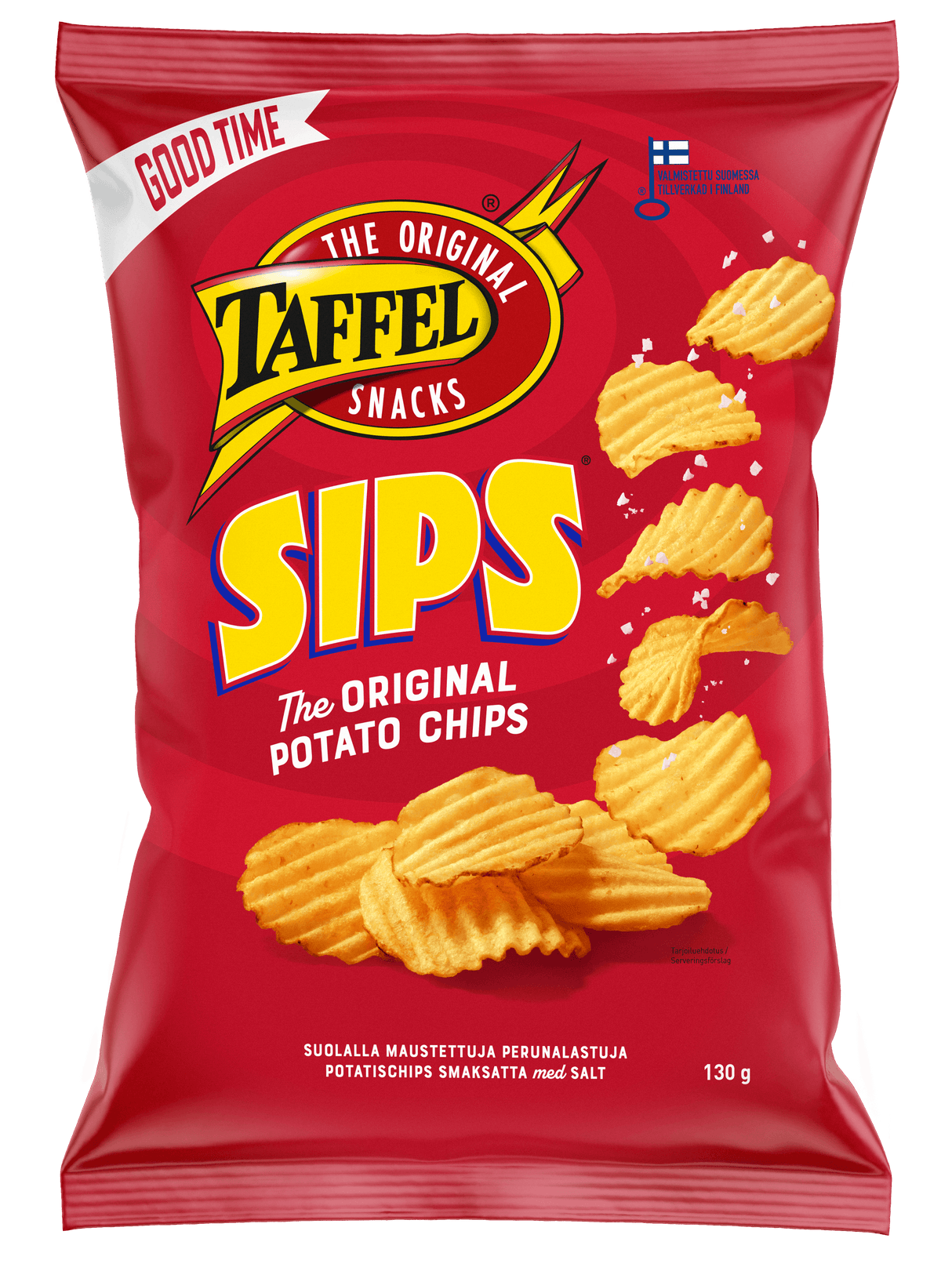 Taffel Sips salted chips 130g