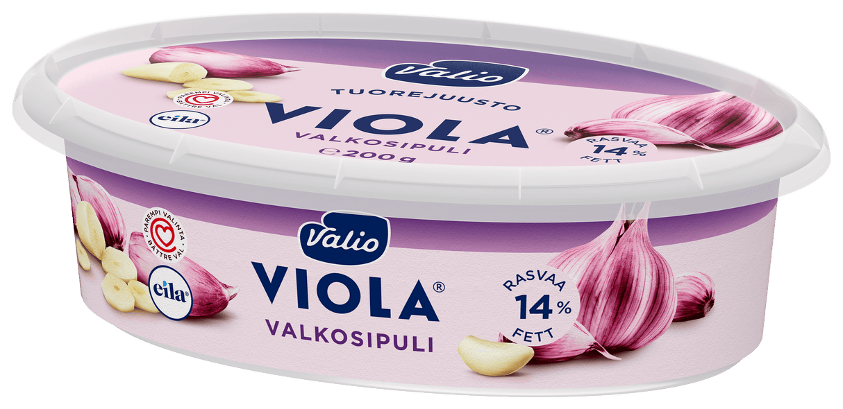 Valio Viola® valkosipuli tuorejuusto laktoositon e200 g