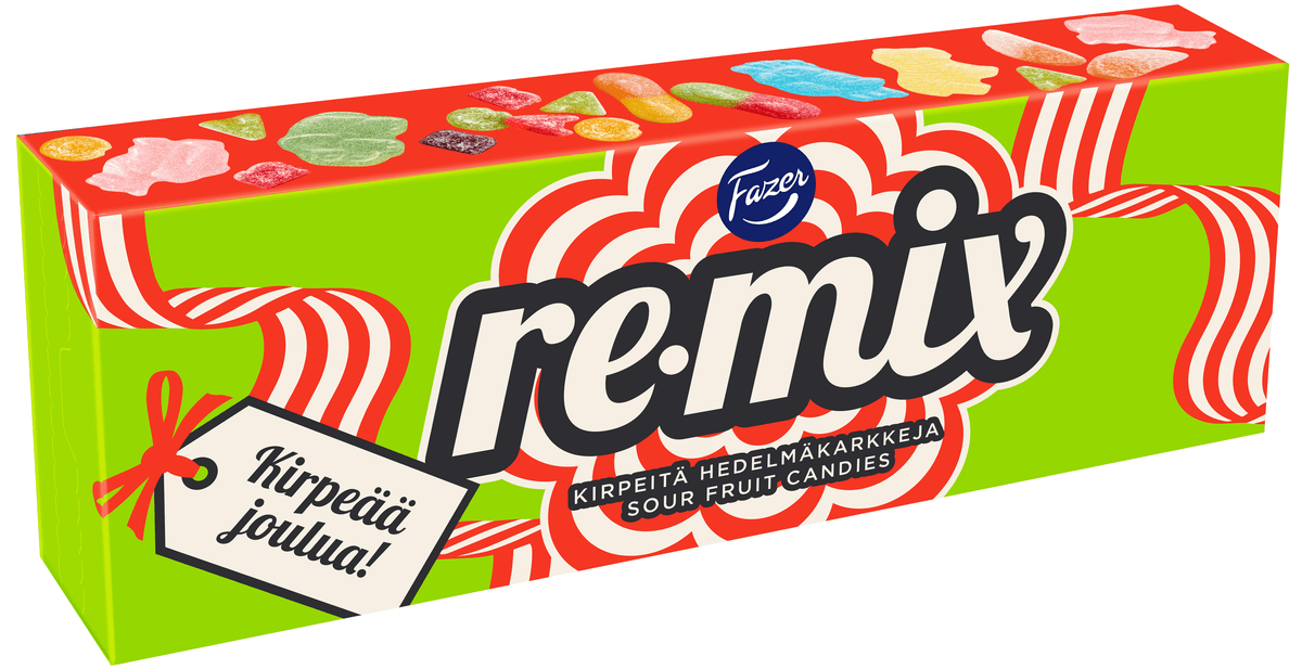 Fazer Remix Kirpeää joulua candy box 450g