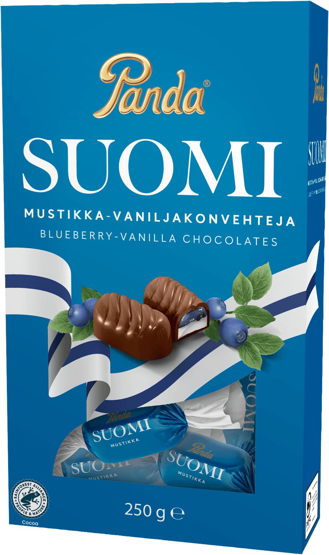  Panda Suomi blueberry vanilla chocolate praline 250g 