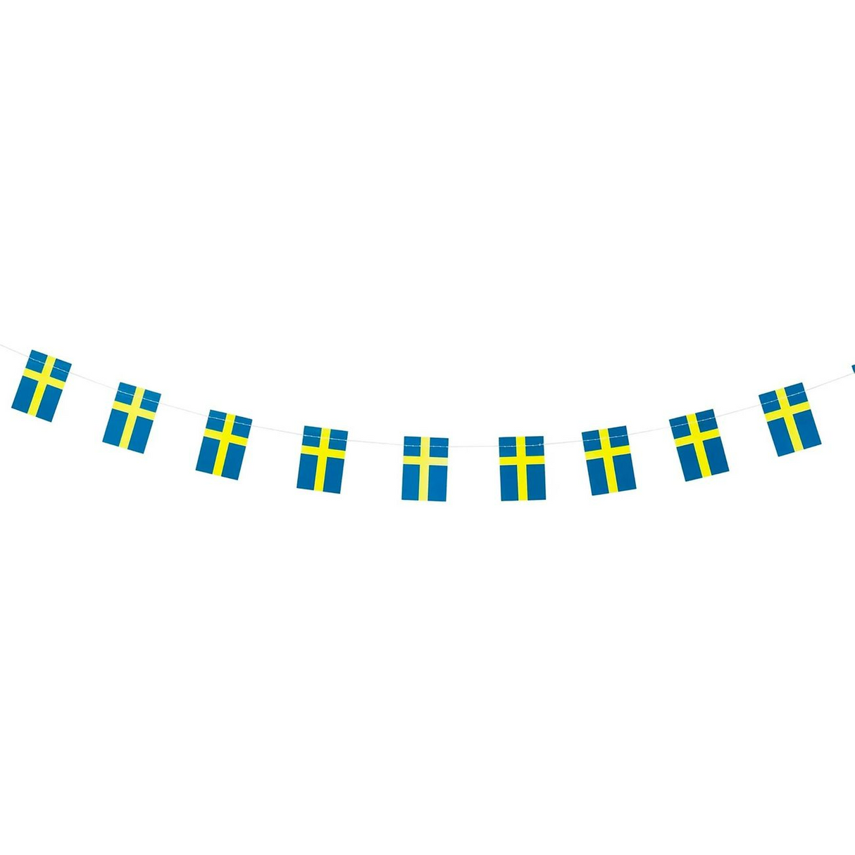 Swedish Flag Bunting mini 1,5m