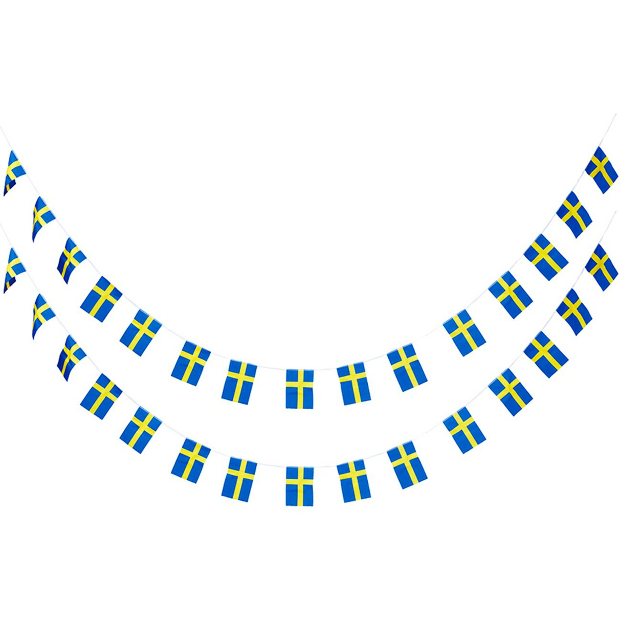 Swedish flag bunting mini 2-pack 2m