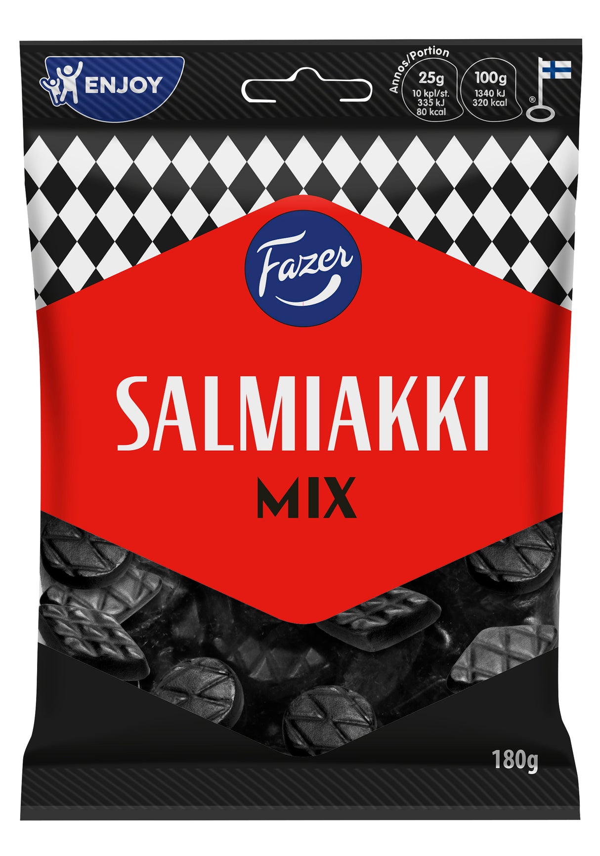 Fazer Salmiakki Mix salmiakki karkkipussi 180g