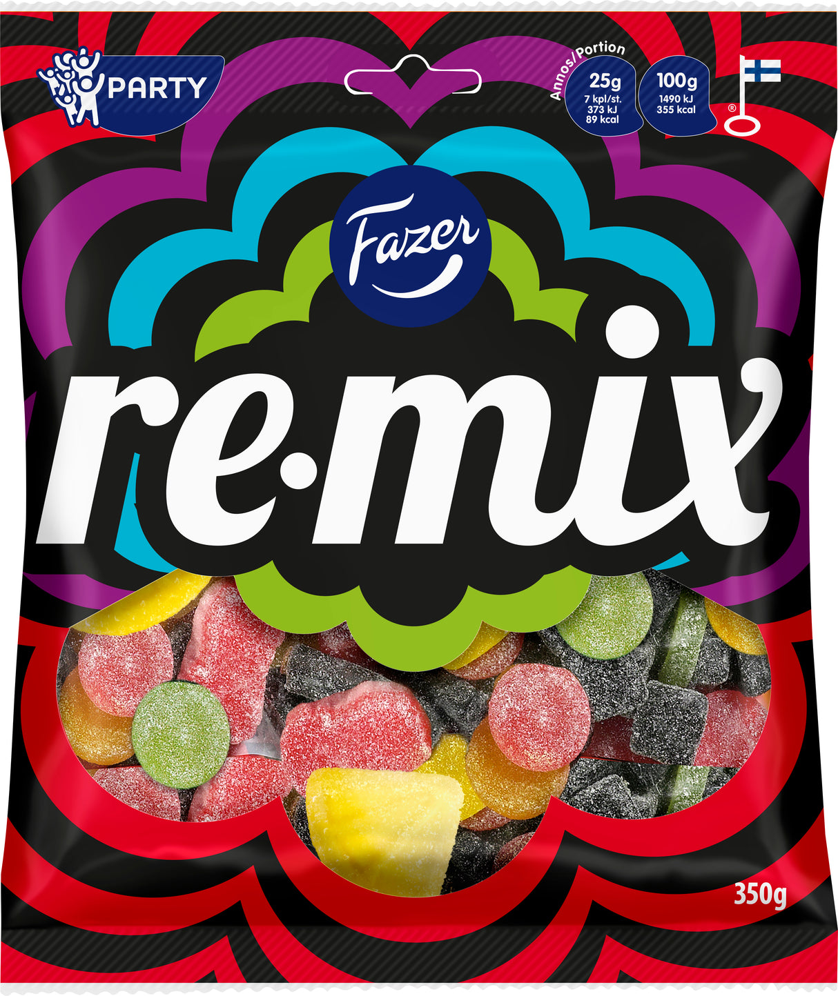 Fazer Remix karkkipussi 350g