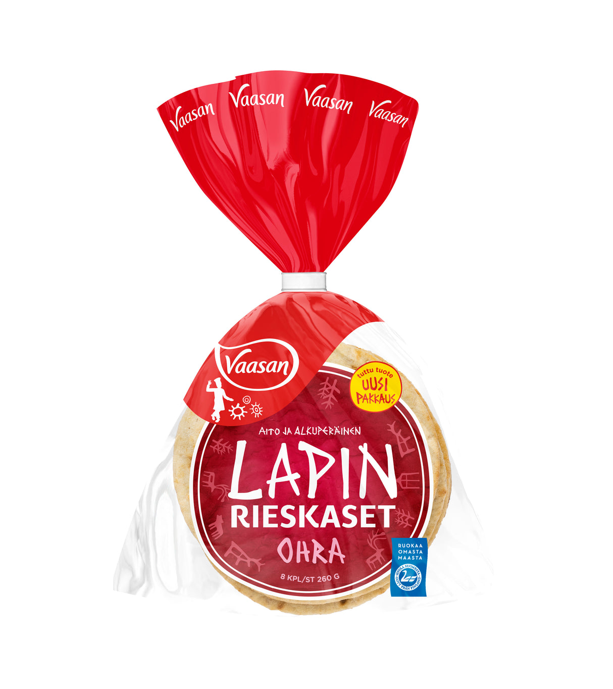 Vaasa Lapland rieskaset barley 260 g 8 pcs flatbread