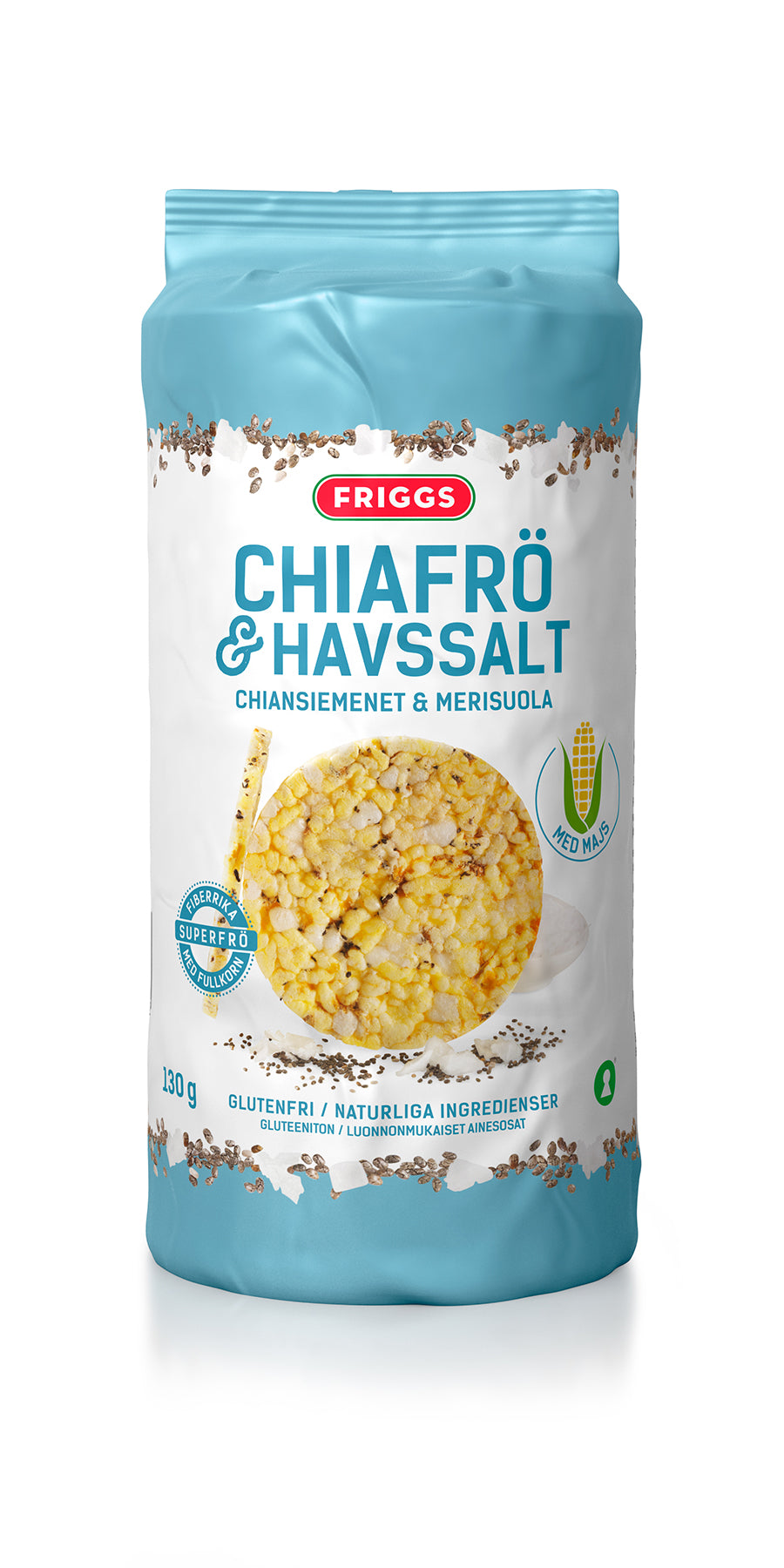 Friggs Gluten free Corn cake Chia seed & sea salt 130g