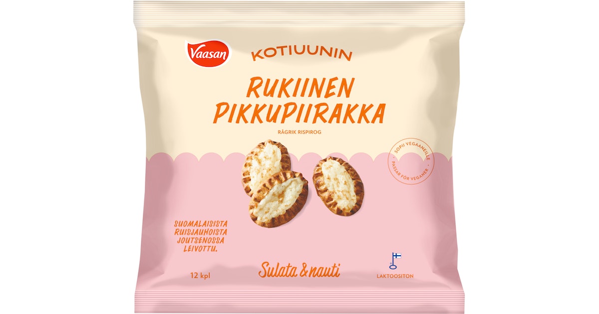 Vaasa Kotiuuni rice pie with rye 12x35g